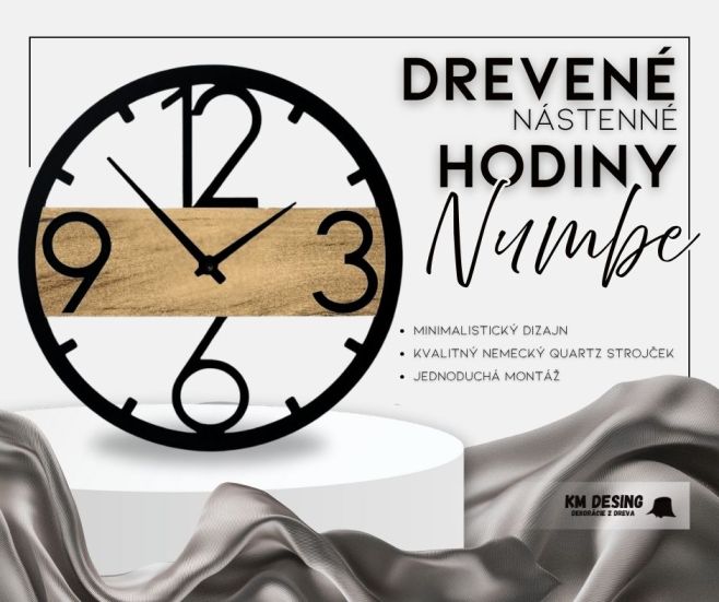 🕰️ Drevené nástenné hodiny NUMBE Elegancia, presnosť a štýl v jednom ✨ Hľadáte doplnok, ktorý oživí váš interiér? Naše...
